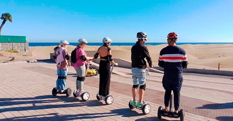 2-Hour Segway Tour: Maspalomas Dunes, Playa Ingles,S.Agustin - Seeing the Maspalomas dunes from the route