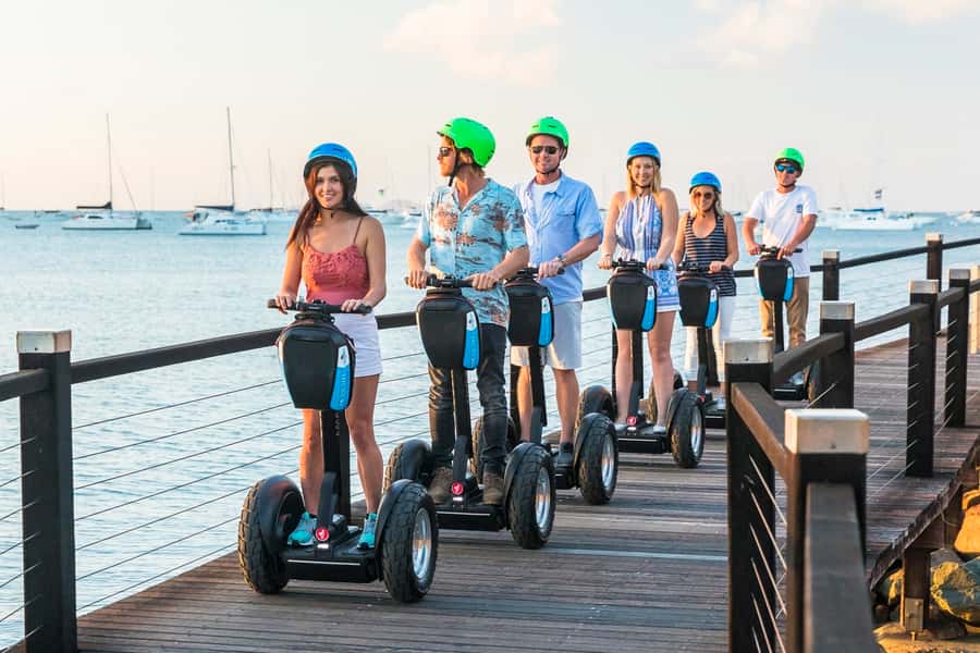 Airlie Beach: 3-Hour Sunset Segway Tour with Dinner - Following the Bicentennial Boardwalk beside Pioneer Bay