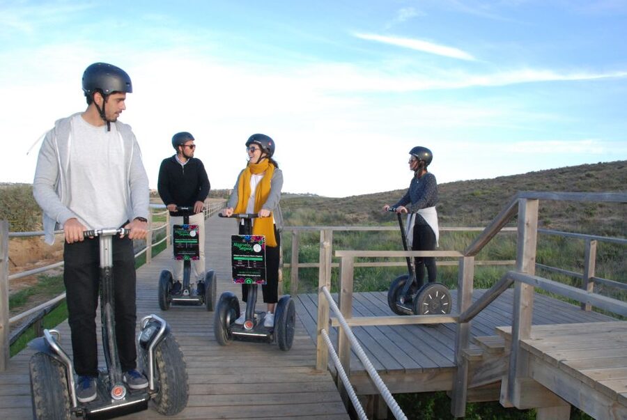 Albufeira: Salgados Nature Reserve Segway Tour - Wooden walkways across the marsh