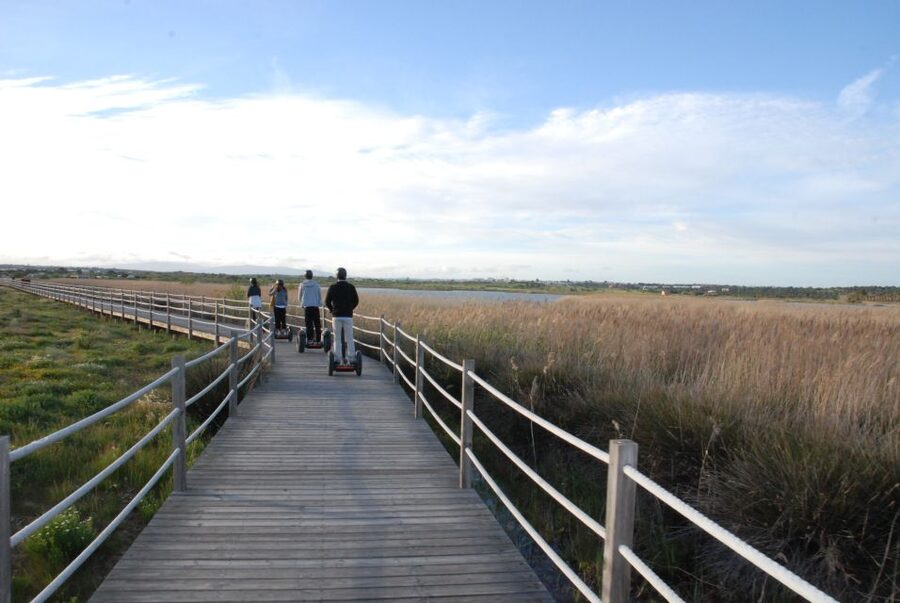 Albufeira: Salgados Nature Reserve Segway Tour - Getting started above Praia da Galé West