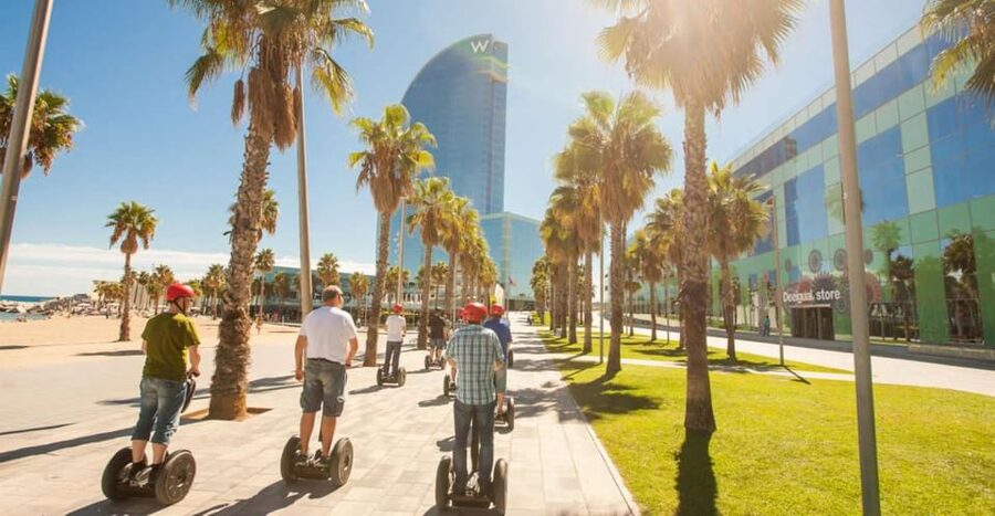 Barcelona: City Highlights Segway Tour - Port Vell, Columbus, and the city facing the water