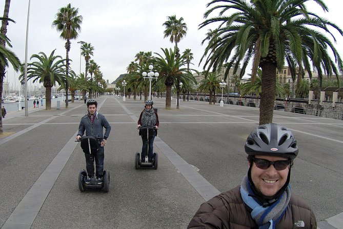 Barcelona Highlights Segway Tour - The Grand Tour - Olympic art at David and Goliath and Plaça dels Campions
