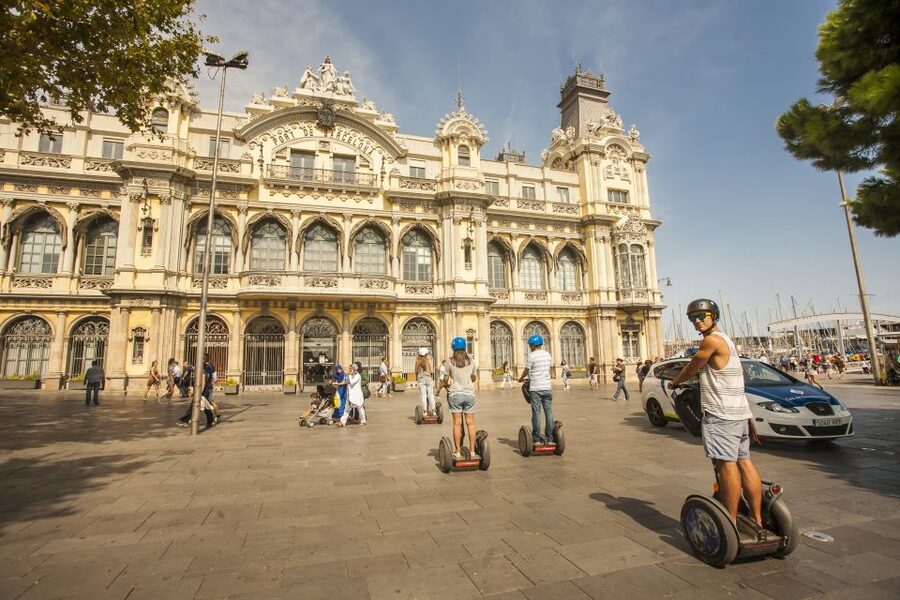 Barcelona: Old Port and Gothic Quarter Guided Segway Tour - Port Vell and the old maritime edge