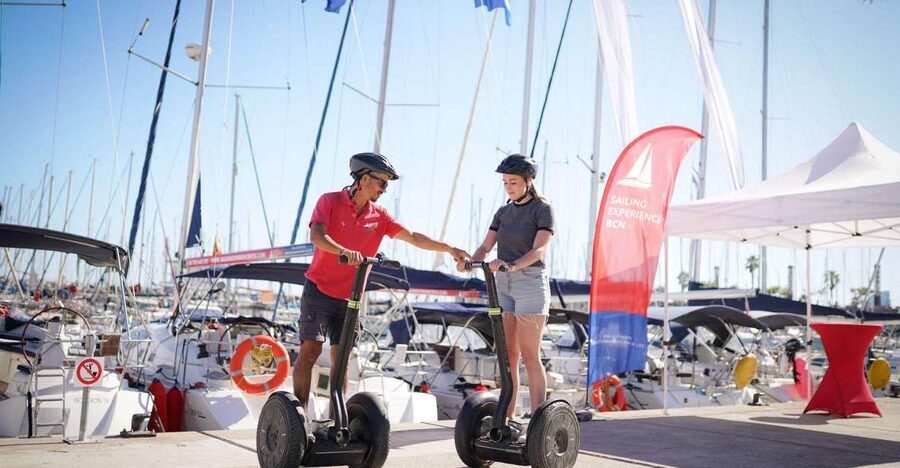 Barcelona: Segway Tour & Sailing Experience - Starting near the W Hotel and the Barcelona waterfront