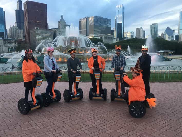 Chicago: Gangsters, Ghosts, and Haunted Hotels Segway Tour - Rolling toward Michigan Avenue after dark