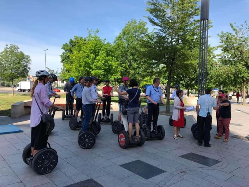 Downtown Budapest Private Guided Segway Tour - Learning the Segway before the city gets busy