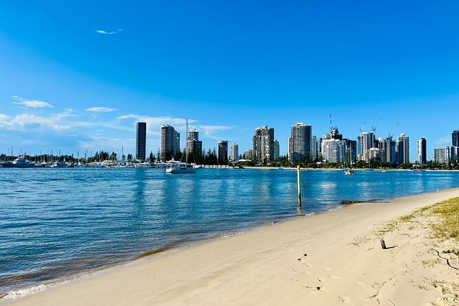 Gold Coast Segway Sightseeing Tour - Marine Parade and the view toward South Stradbroke Island