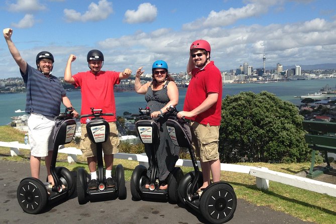 Guided Segway Tour to the summit of Mt Victoria in Devonport Auckland - Meeting Pauline and learning to ride