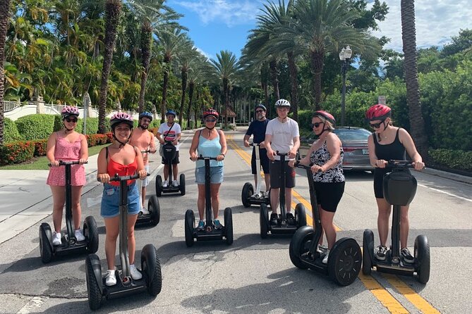 Guided Tour Pick your Ride Trikes Mopeds Segways and Bike Tour - A quick pause at Cambier Park