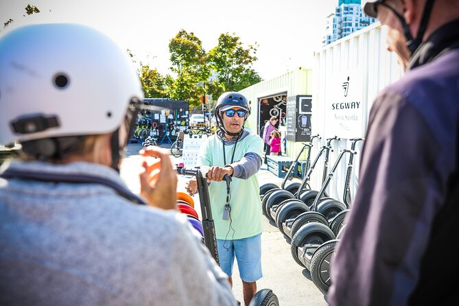 Halifax Segway Experience Explore Landmarks and Scenic Views - CSS Acadia and HMCS Sackville at Sackville Pier