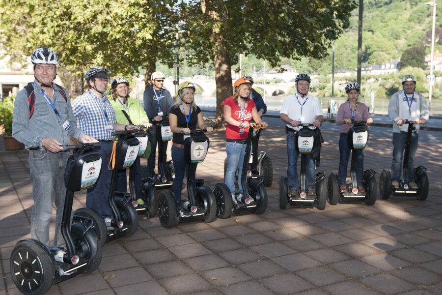 Heidelberg & Neckar Valley: Segway Tour - 360 Degrees - Getting started at Neckarmünzplatz and the Old Bridge