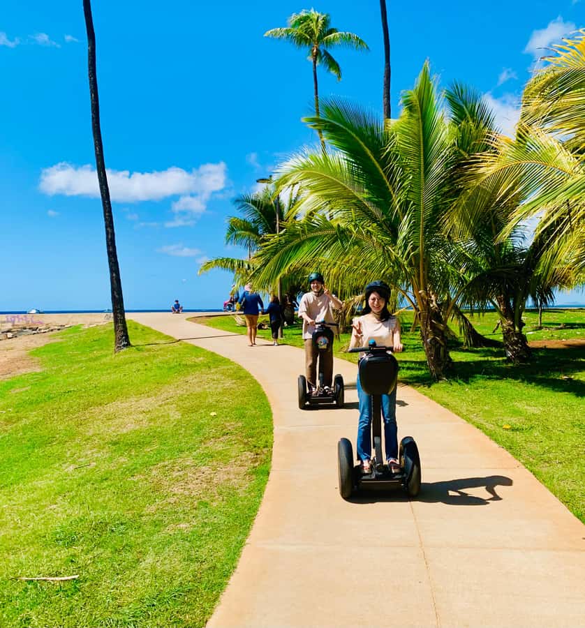 Honolulu: Magic Island & Beach Segway Tour - Magic Island Lagoon and the first ocean views