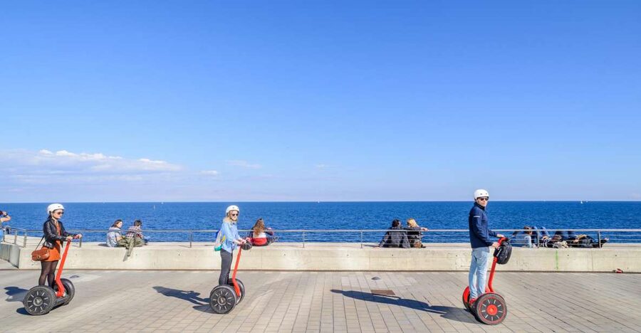 Intro Segway Tour Barcelona 1h - Port Vell, Columbus, and the Barcelona waterfront