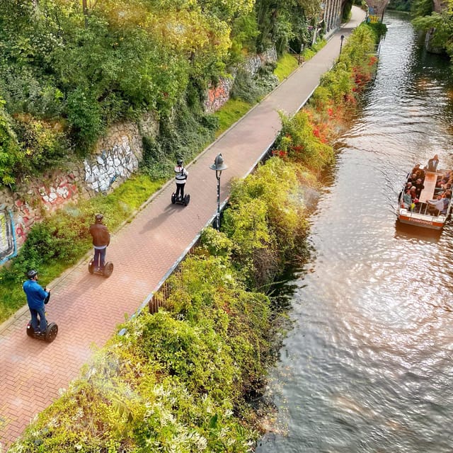 Leipzig: Segway tour, driving fun along sights with headsets - Two breaks keep the ride manageable