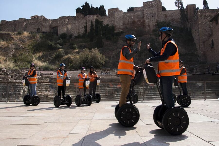 Malaga: Segway City Highlights Tour - Malagueta beach and the Roman Theatre
