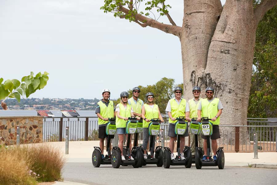 Perth Segway 1.5 Hour Kings Park Tour - Riding up Mt Eliza toward Kings Park
