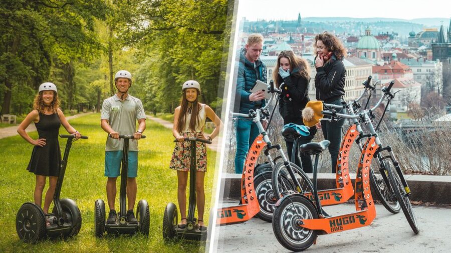 Prague: Combined Segway & E-Scooter City Highlights Tour - Prague Castle and Strahov bring the best views