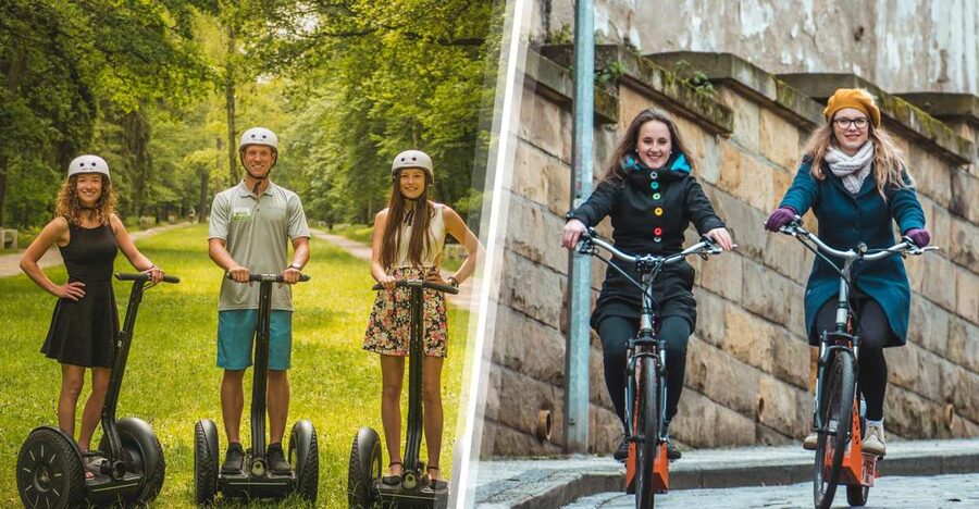 Prague: Combined Segway & E-Scooter City Highlights Tour - The city center section links Prague’s famous sights
