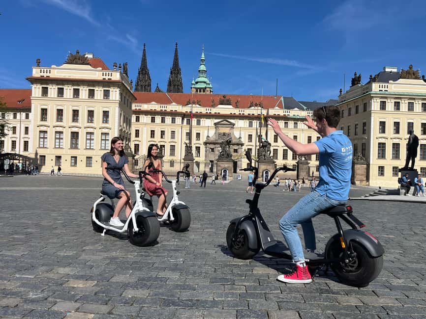 Prague: Combined Segway & E-Scooter City Highlights Tour - Pickup, meeting point, and the first few minutes