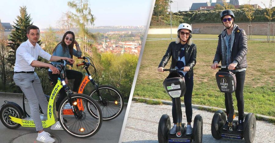 Prague: Half-Day Guided Tour by Segway and E-Scooter - Starting on a Segway Near Kampa