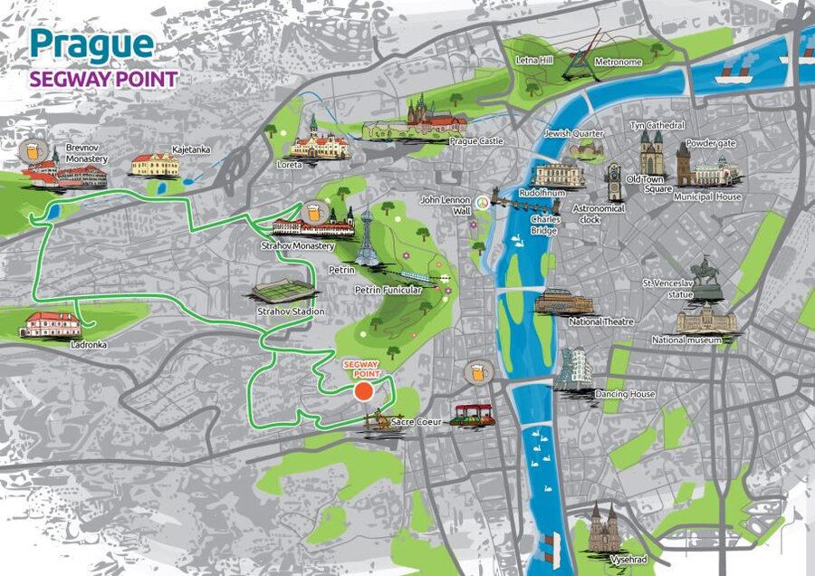 Prague Segway Tour with Oldest Monasteries and Free Taxi - What the guides add to the three hours