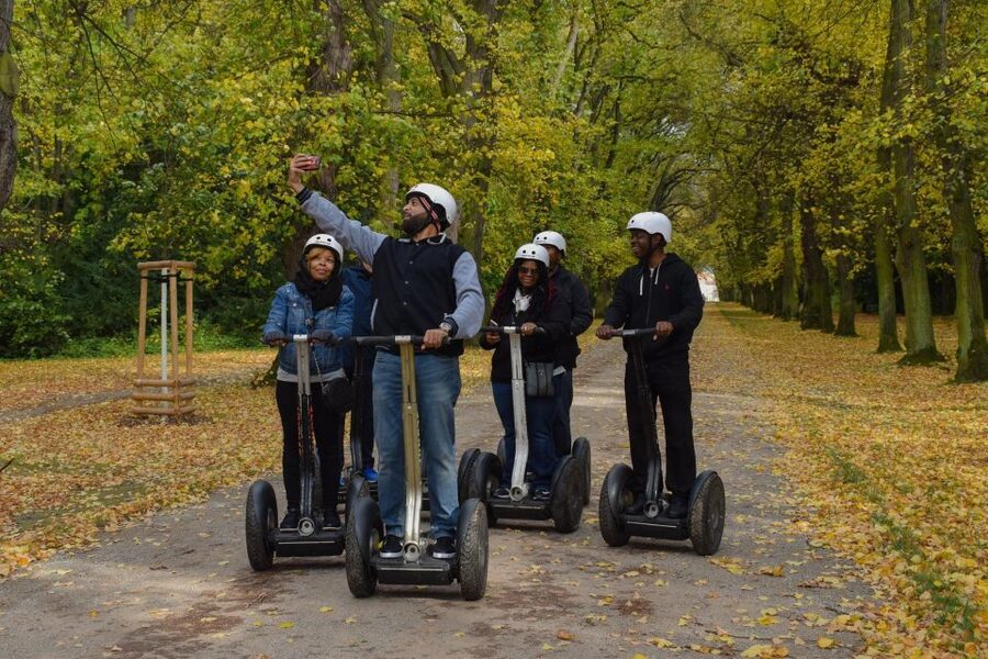 Prague: Shared Group/Private Segway Tour with Hotel Transfer - Learning the Segway at the Great Strahov Stadium