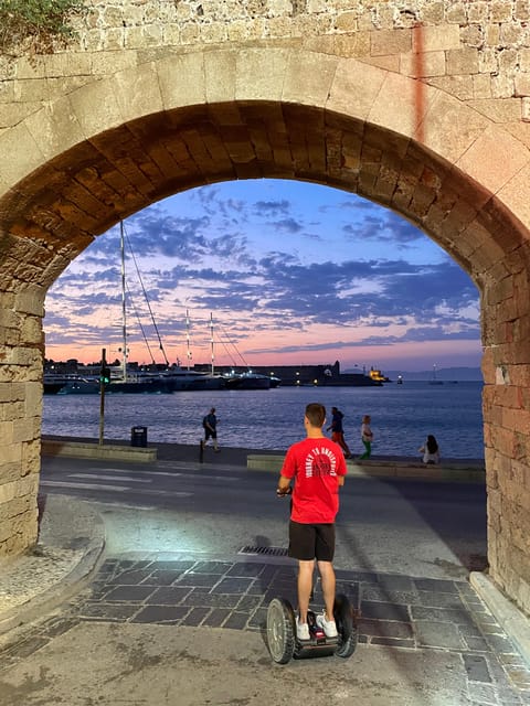 Rhodes: Rhodes by night Segway route - Key points at a glance