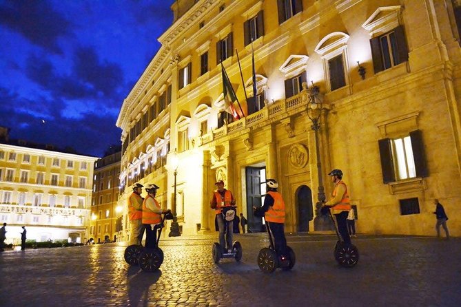 Rome at Night Segway Small Group Tour - Starting on Via dei Delfini with a proper lesson