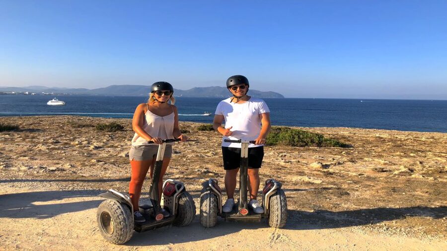 Sa Coma: Off-Road Segway Tour to Castell Punta de n'Amer - Riding the rocky park tracks