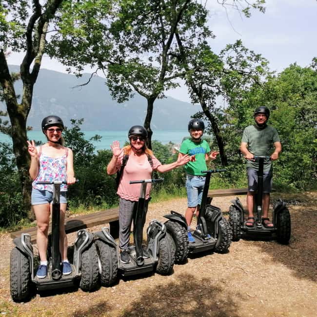 Segway hike 2h00 Aix les Bains between lake and forest - Getting started at the Petit Port