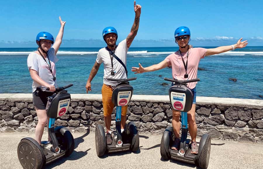 Segway Saint Pierre Town Tour Reunion Island - Rue des Bons Enfants and the old trading streets