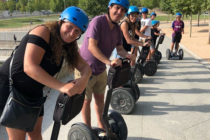Segway tour in the green area: Madrid Río - Atlético de Madrid, Toledo Bridge, and the changing riverfront