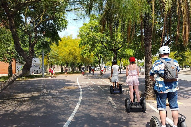 Segway Tour to Sagrada Familia views - Monumental, Plaça de Tetuan, and the city between sights