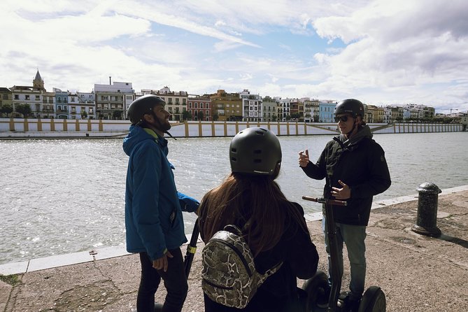 Seville City Tour 90 Minute Riverside Segway Tour - Plaza de España gets the main scenic pause