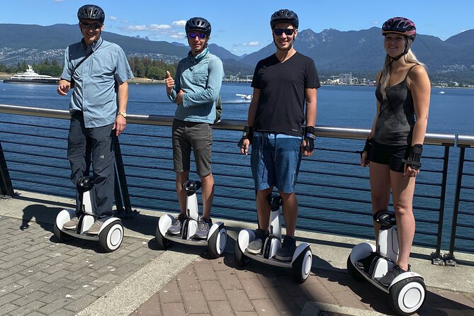 Small Group Stanley Park and Coal Harbour Segway Tour - Learning the mini Segway before Stanley Park