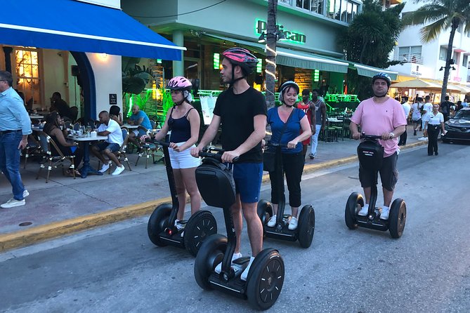 South Beach Panoramic Night Segway Tour - Riding Ocean Drive after sunset