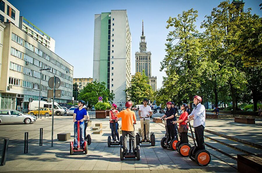 Warsaw: 2-Hour Guided Segway Tour - The National Stadium adds a modern Warsaw landmark